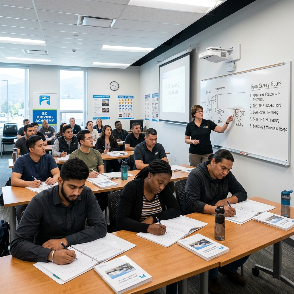 Class 4 driver classroom training at Autobahn